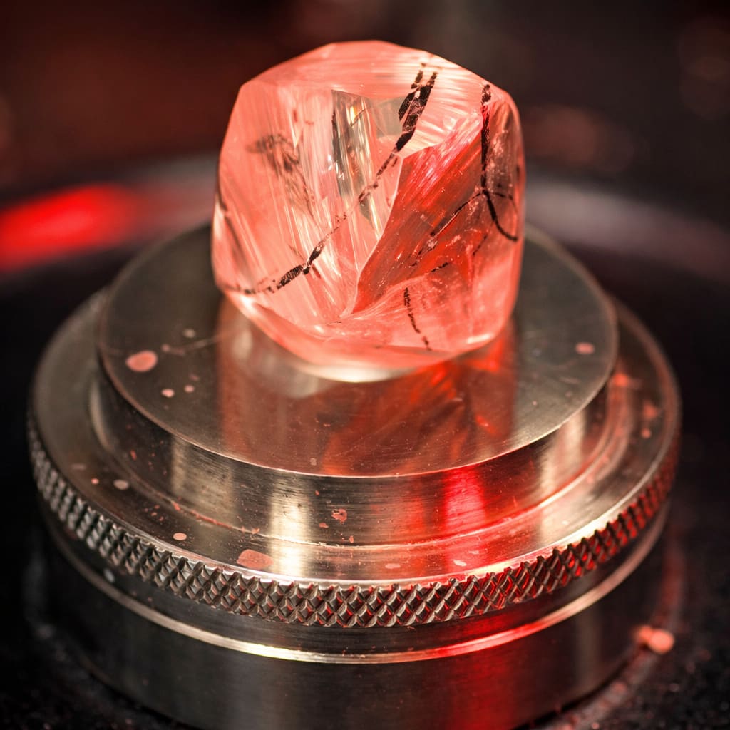 Custom polished diamonds including very small full cuts and large single cuts